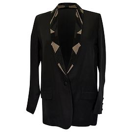 Blazer Anissa decorato in viscosa nera di Iro