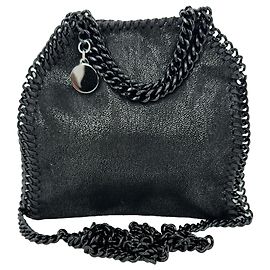 Stella Mc Cartney Stella McCartney Falabella Tote Bag aus schwarzem Leder