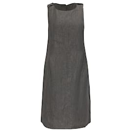 Vestido a la rodilla Armani Collezioni en algodón gris