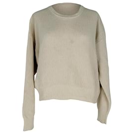 Reformation Cove Pullover aus weißer Baumwolle