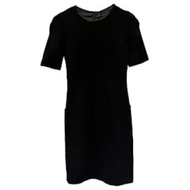 Vestido corto Joseph en viscosa de terciopelo negro