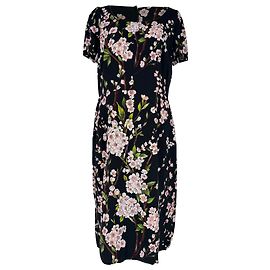 Vestido midi con estampado floral Dolce & Gabbana en viscosa multicolor