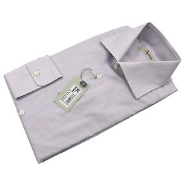 Autre Marque Camisa de manga larga a rayas lila vintage de los 90 para hombre Ingram Talla 38/15