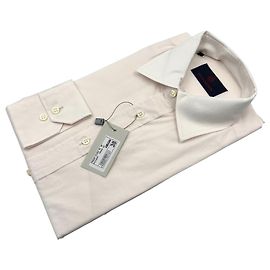 Autre Marque Camisa de manga larga vintage de los 90 para hombre Duca Visconti Rosa pálido Talla 38/15
