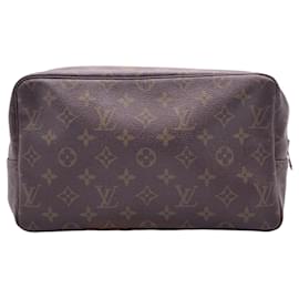 Louis Vuitton Beauty case e pochette clutch in tela monogrammata vintage