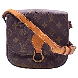 Louis Vuitton Borsa a tracolla Saint Cloud PM in tela monogramma marrone vintage