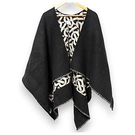 Mantella in lana con logo TB Burberry