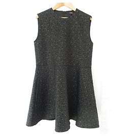 Vestido de jacquard con motivos florales maje