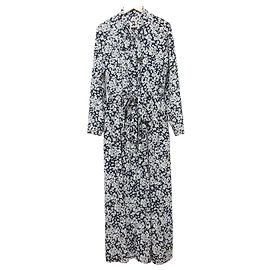 Autre Marque OBLI Bow Tie Floral Kleid