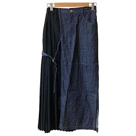 Autre Marque Falda de denim con pliegues ZUCCa