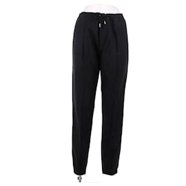 Dior Pantalón azul marino de lana con cintura elástica