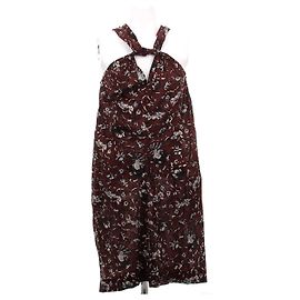 Isabel Marant Etoile Aba Kleid Rot Baumwolle Größe 36