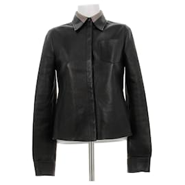 Fendi Lederjacke Schwarz