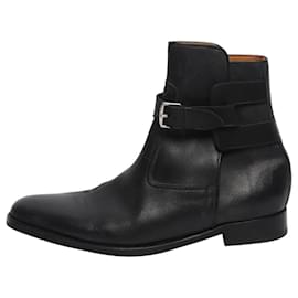 Hermès Stivaletti in pelle nera - taglia UK 7
