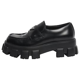 Prada Mocassini con platform neri - taglia UK 7.5