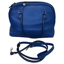 Gucci Borsa Blue Dome in pelle 2way
