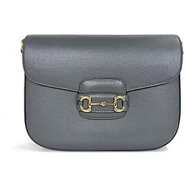 Gucci Borsa a Spalla Horsebit Grigia