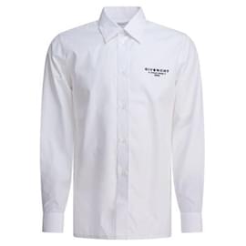 Camicia in popeline con stampa a timbro - Givenchy