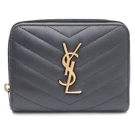 Monogram Compact Zip Around Portemonnaie - Saint Laurent