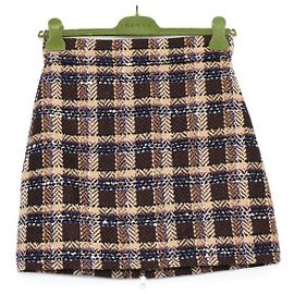 Gucci Falda de tweed a cuadros