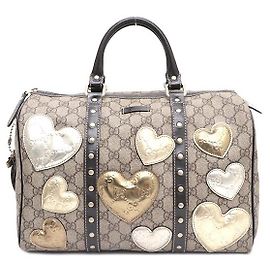 Gucci Bolsa Boston de PVC Edição Limitada Logotipo GG