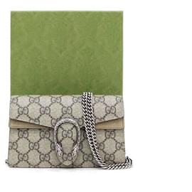 Borsa a tracolla Dionysus GG Supreme Super Mini con catena - Gucci