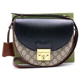 Gucci Pequena bolsa de ombro em formato de crescente transversal