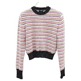 Rosa gestreifter Strickpullover - Chanel
