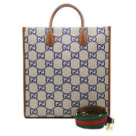 Borsa Tote Media e Borsa a Spalla in Tela GG Interlocking - Gucci