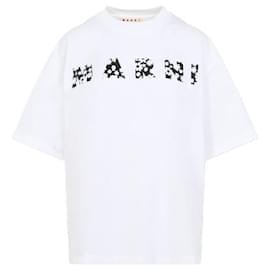 Camiseta de algodón con logo impreso - Marni