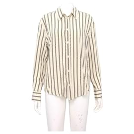 Lockeres Seidenhemd für Damen Vanilla Brown - Céline