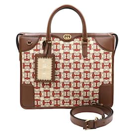 Gucci Interlocking Jacquard Horsebit Aktentasche, Tote Bag und Schultertasche