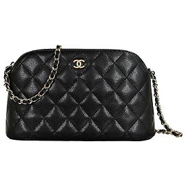 Chanel Borsa a tracolla Caviar Half Moon Chain Medium