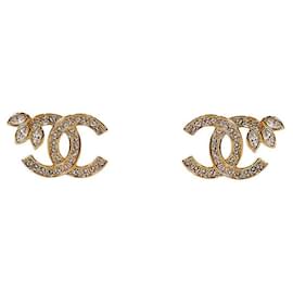 Orecchini floreali in cristallo - Chanel