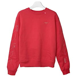 Unused Diagonal Fleece Sweatshirt Rot - Off White