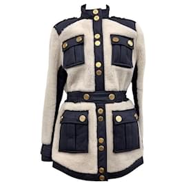 Balmain Gold Button Mustang Women's Jacket