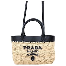 Prada Neue Mini Crochet Leder Tote Bag