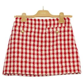 Miu Miu Falda de tweed a cuadros