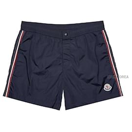 Moncler Pantaloncini da bagno con patch logo da uomo