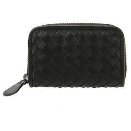 Bottega Veneta Tarjetero con cremallera Intrecciato