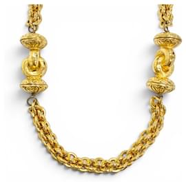 Collana a catena lunga Chanel Vintage GP Coco Mark