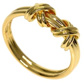 Anello Double Signature Tiffany & Co. in oro giallo 18K