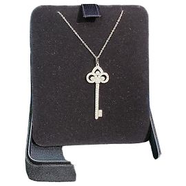 Tiffany & Co. Collana con Pendente Chiave in Diamanti