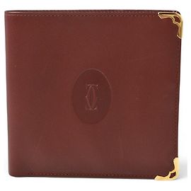 Portafoglio Bi-fold Cartier in Bordeaux