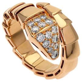 Bvlgari Serpenti Viper Diamantring aus 18K Roségold - Bulgari