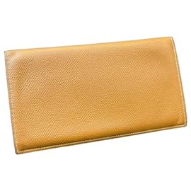 Portafoglio Hermès Bearn Gusset in pelle Epsom