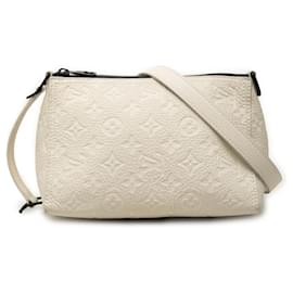 Borsa Messenger Triangle Monogram Empreinte Bianco Louis Vuitton