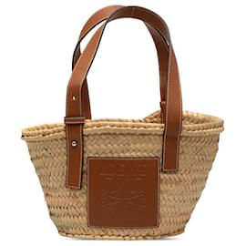 LOEWE Beige Small Raffia Anagram Basket Tote - Loewe
