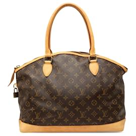 Louis Vuitton Marrone Monogram Lockit Horizontal