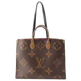 Louis Vuitton Marrone Monogram Reverse Giant OnTheGo GM
